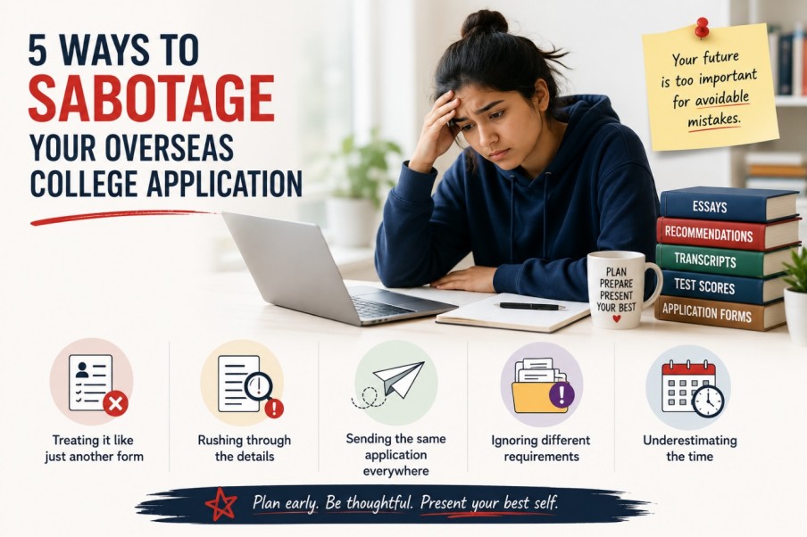 5 ways to Sabotage your Overseas College application (without realising it)