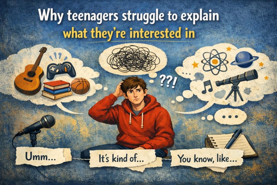 Why teenagers struggle to explain what they’re interested in (and why that’s not a problem)